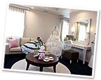花嫁のためのプライベートルーム「ブライズルーム」も新設！最高の1日を迎える支度を整えるための、優雅な空間です。